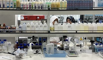 Researchers work at the Halal Science Center in Chulalongkorn University in Bangkok on Feb. 22, 2024. (AN photo)