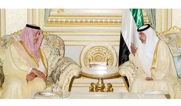 Sheikh Khalifa, Prince Saud discuss UAE-Saudi ties