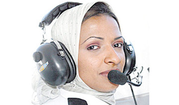 Female Saudi pilot flies high
