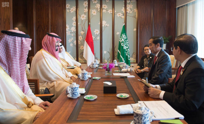Prince Mohammed meets with leaders of UK, Indonesia