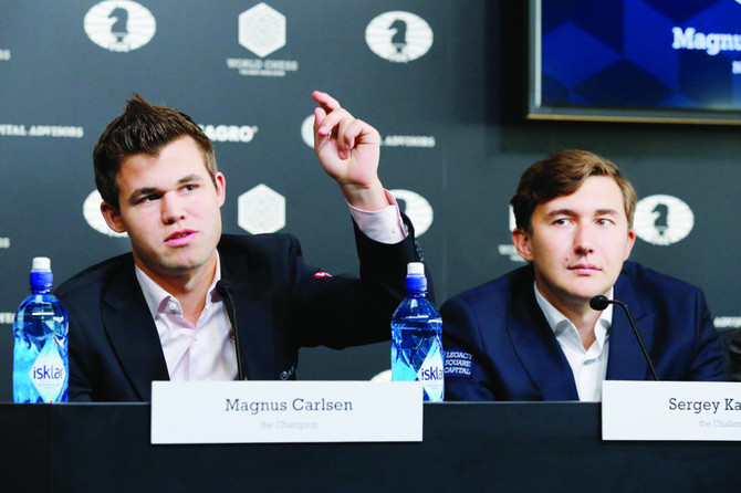 Carlsen defends title vs. Russian challenger in World Chess Championship