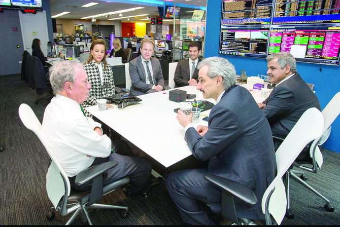 Alwaleed meets Bloomberg and Blankfein in New York