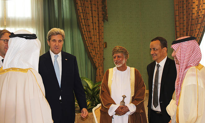 Kerry in Saudi Arabia as quartet discuss Yemen
