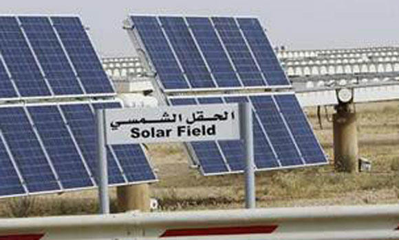 Solar energy plants in five regions