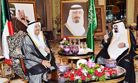 King Abdullah, Kuwait emir discuss regional upheavals