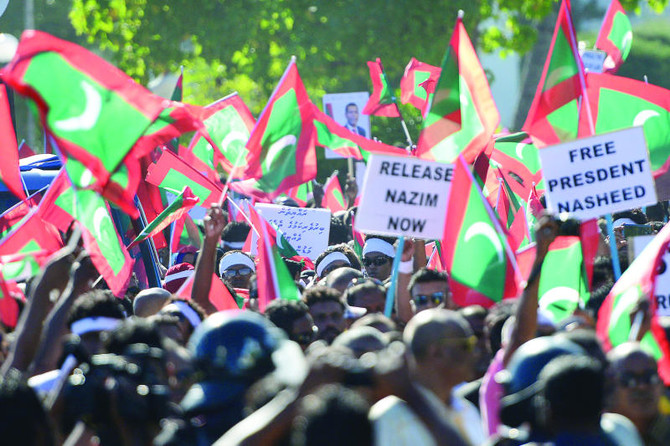 Mass protest in Maldives over ex-leader’s arrest