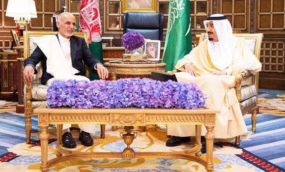 King Salman, Ghani explore Saudi-Afghan cooperation avenues