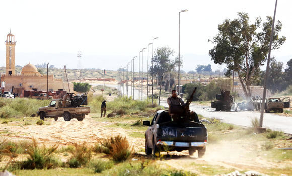Gunmen trained in Libya