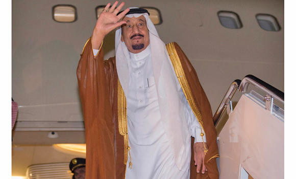 King arrives in Jeddah
