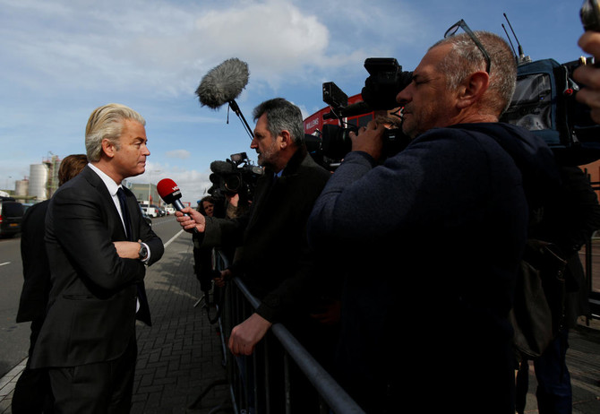 Anti-Islam Dutch MP Wilders upbeat despite polls' slide
