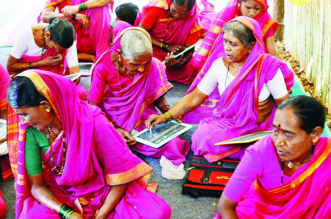 Never too late:  Elderly Indian women go to school for first time