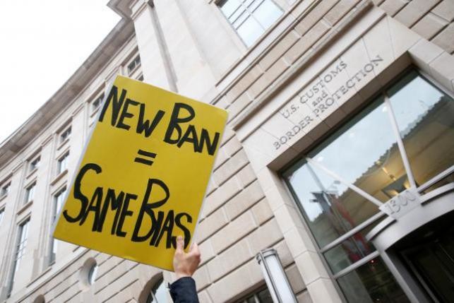 Revised Trump travel ban gets first legal blow