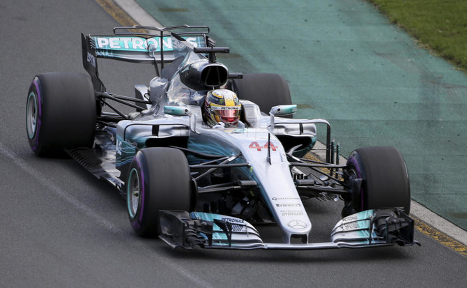 Hamilton on pole for Australian with record lap Arab News