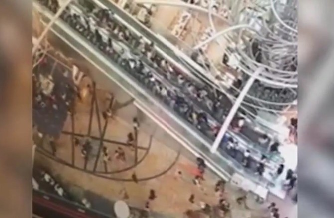 Viral video shows moment Hong Kong mall escalator malfunctions, plummets backwards