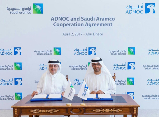 Saudi Aramco signs MoUs with ADNOC, Masdar