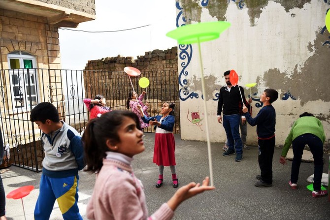 Circus arts help Syrian children make new life