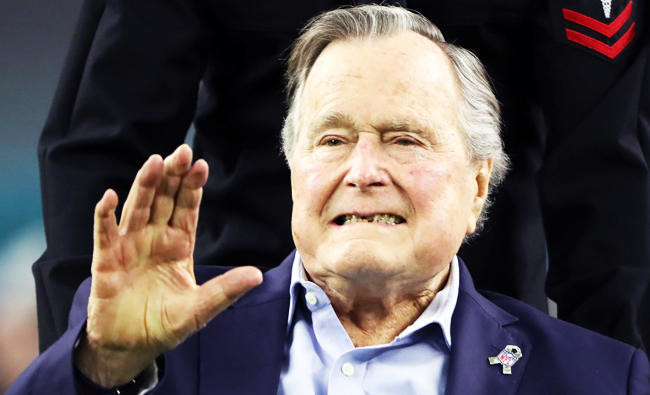 Former US President George Bush hospitalized