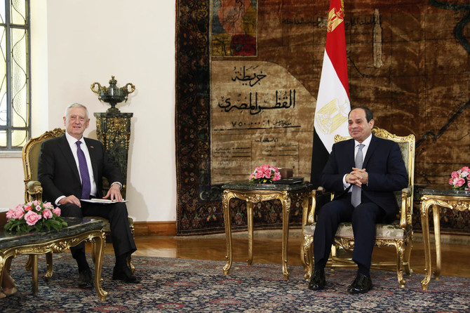 US defense secretary arrives in Cairo for Sissi meeting