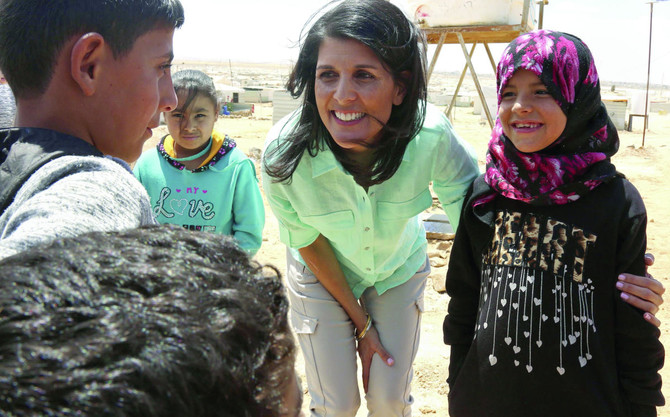 At refugee camp, Haley vows US will not abandon Syrians