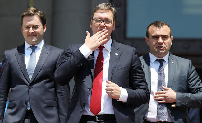 Serbia’s conservative leader sworn in as president