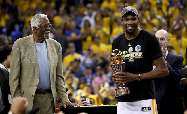 Warriors' Durant named Most Valuable Player of NBA Finals