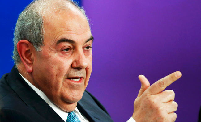 Iran should stop interfering in Iraq, Iraqi VP Allawi says