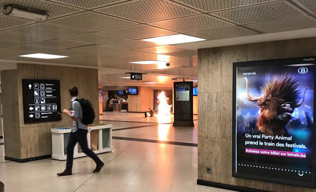 'Some luck tonight': Brussels commuter saw bomb explode