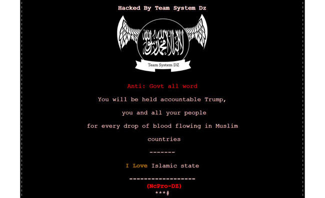 US government websites hacked with pro-Daesh rant