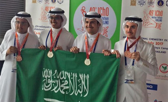 Saudi students win 4 medals at chemistry Olympiad in Thailand