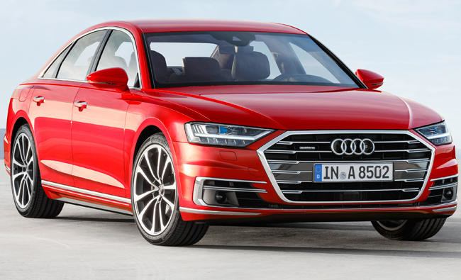 Audi reveals flagship ‘A8’ for self-driving era