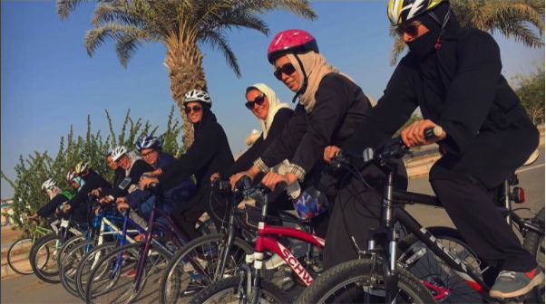 Saudi women’s cycling team take over the Red Sea corniche