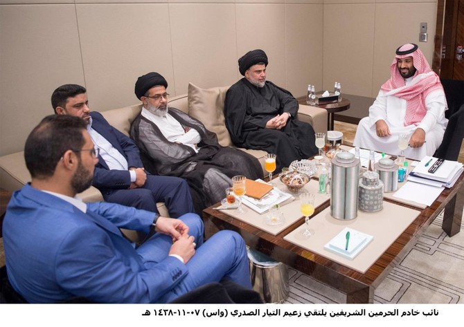 Saudi crown prince meets with Iraq's Moqtada Al-Sadr