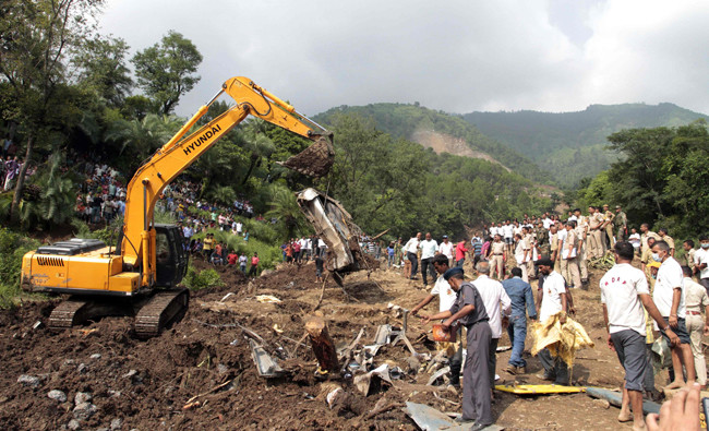 2 packed buses swept away in India landslide; at least 45 bodies recovered