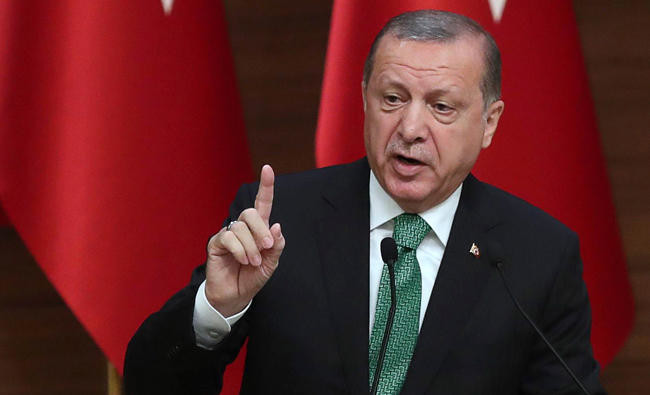Erdogan vows to thwart any ‘Kurdish state’ in Syria