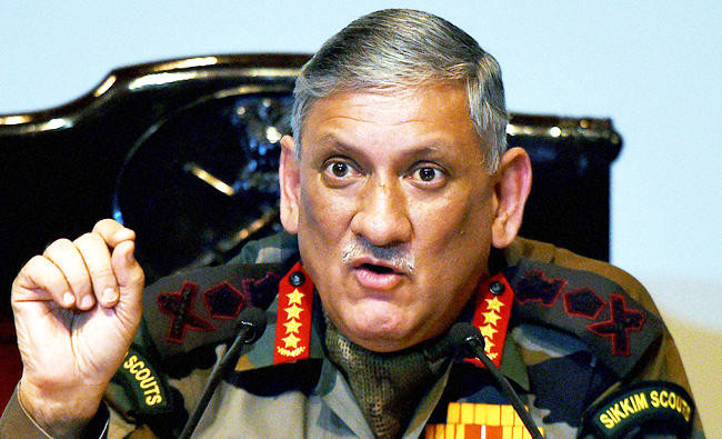 India’s army chief says China ‘testing limits’ after stand-off