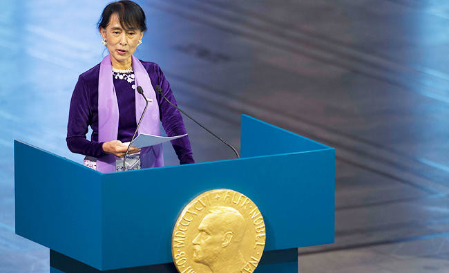 Suu Kyi can not be stripped of prize, says Nobel institute