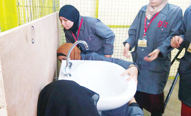 Jordan’s women plumbers fix pipes as men leave puddles