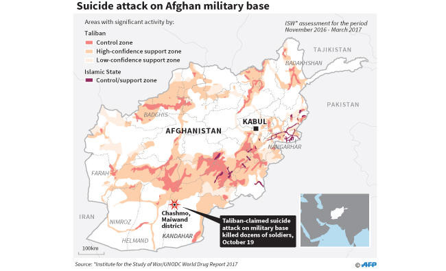 Dozens dead as Taliban attacks nearly wipe out Afghan Army camp