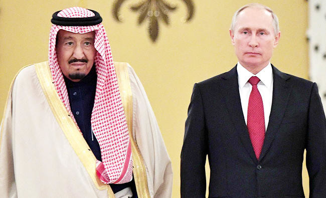 King Salman, President Putin discuss efforts to stabilize energy markets
