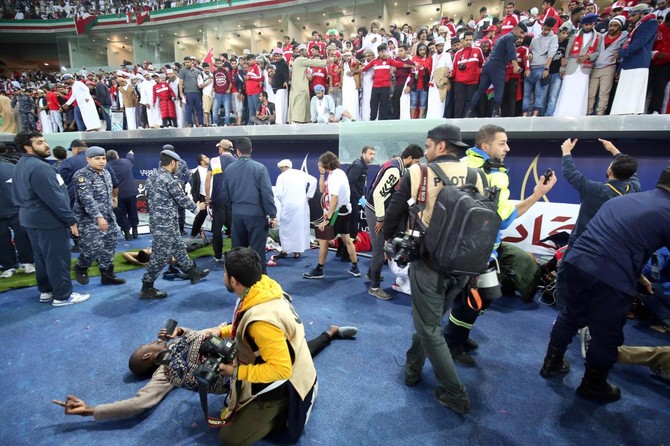Multiple injuries as barrier collapses after Gulf Cup final in Kuwait