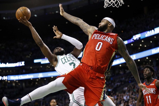 Anthony Davis has 45, Pelicans end Celtics’ 7-game win streak in OT