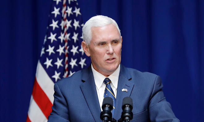 US will back two-state solution for Palestinians, Israelis, says Pence
