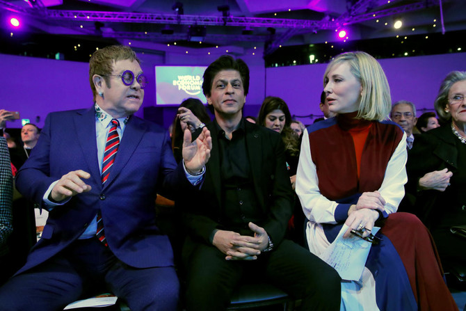 Shah Rukh Khan, Cate Blanchett and Elton John pick up awards at Davos forum