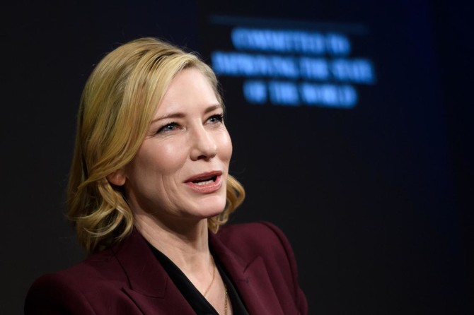 UNHCR Goodwill Ambassador Cate Blanchett discusses plight of refugees at Davos