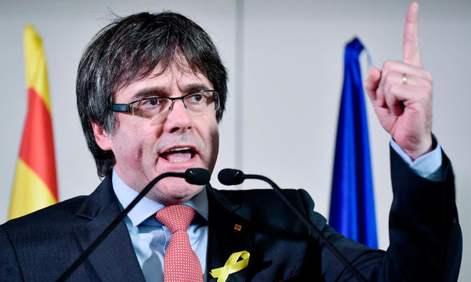 Catalan leader holds Brussels meeting despite Madrid opposition