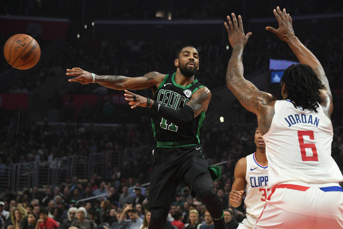 Kyrie Irving sparks as Celtics halt four-NBA game losing streak
