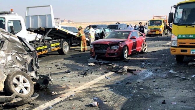 Dramatic video of Abu Dhabi pile-up goes viral on social media