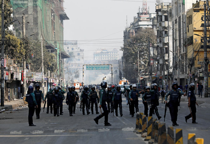 Bangladesh police fire tear gas to scatter opposition protesters