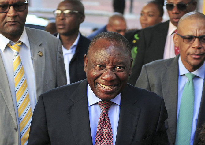 South Africa’s new president vows to tackle state corruption