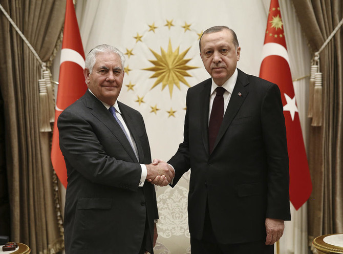 Tillerson bids to ease Turkey tensions in Erdogan talks